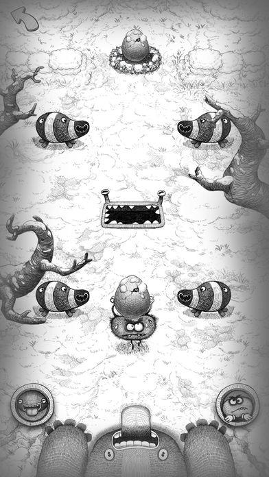 Bad Hungry Monster Game Screenshot