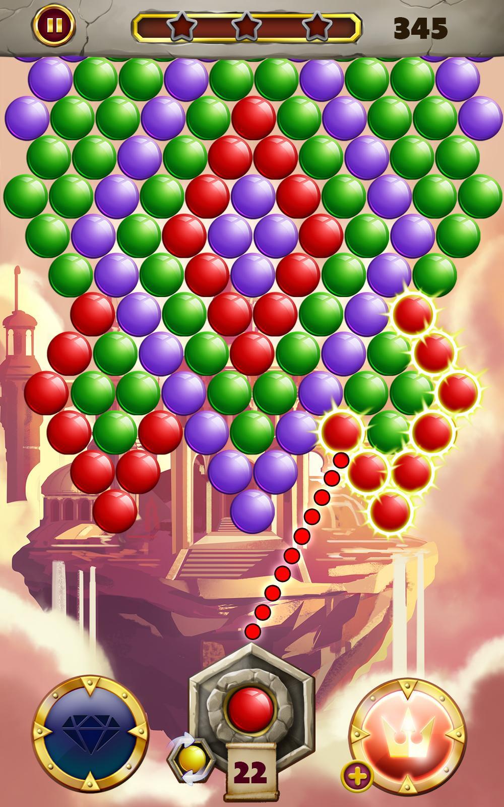 Fantasy Bubble Pop Game Screenshot