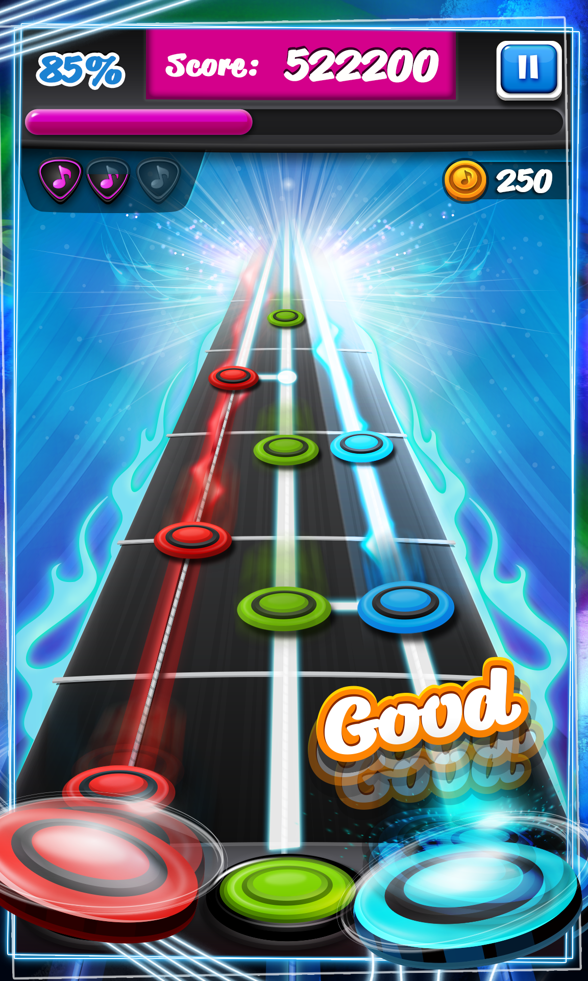 Screenshot 1 of Rock Hero - игра с гитарной музыкой 7.2.35