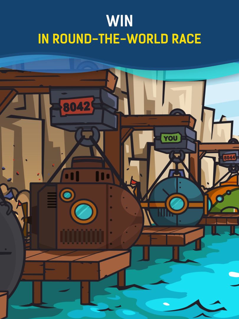Screenshot of Idle Submarine: Crafting gold