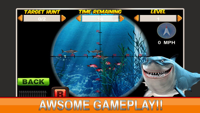 2016 Shark Spear-fishing Hunting Adventure Shooter 게임 스크린 샷