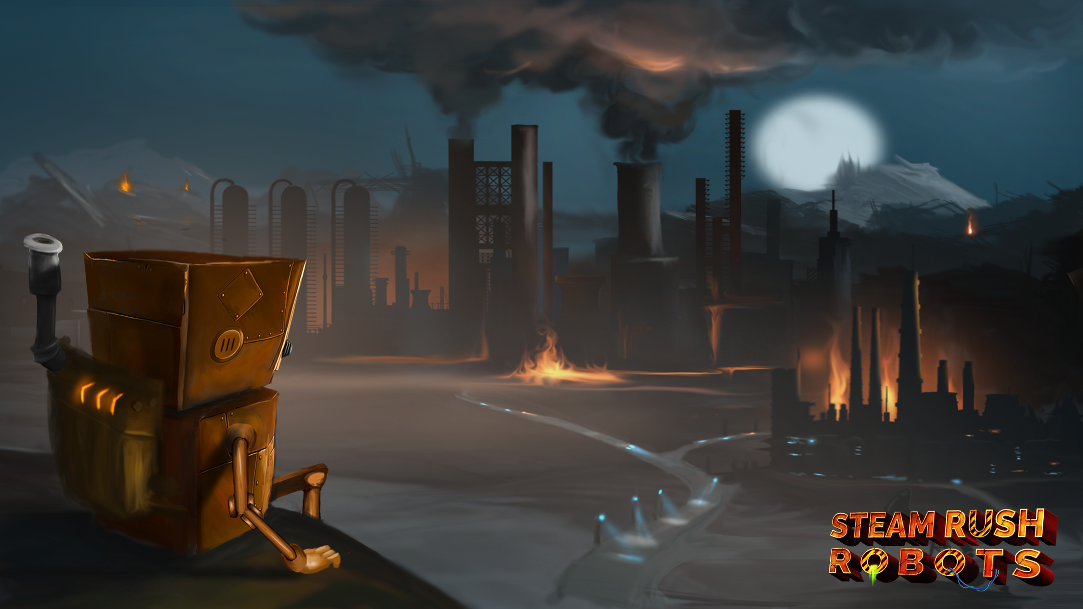 Steam Rush: Robots Game Screenshot