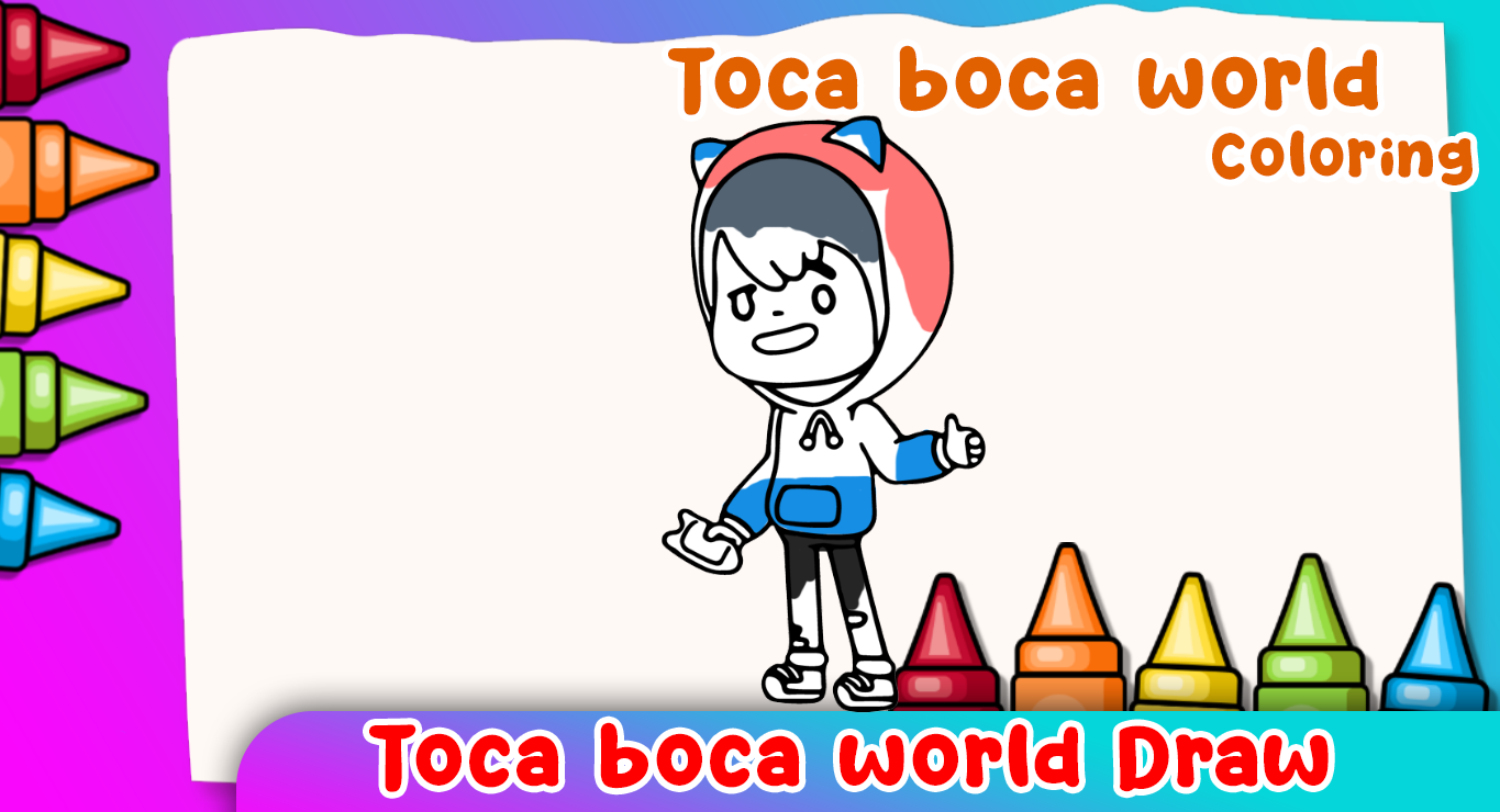 Screenshot of Toca life world coloring