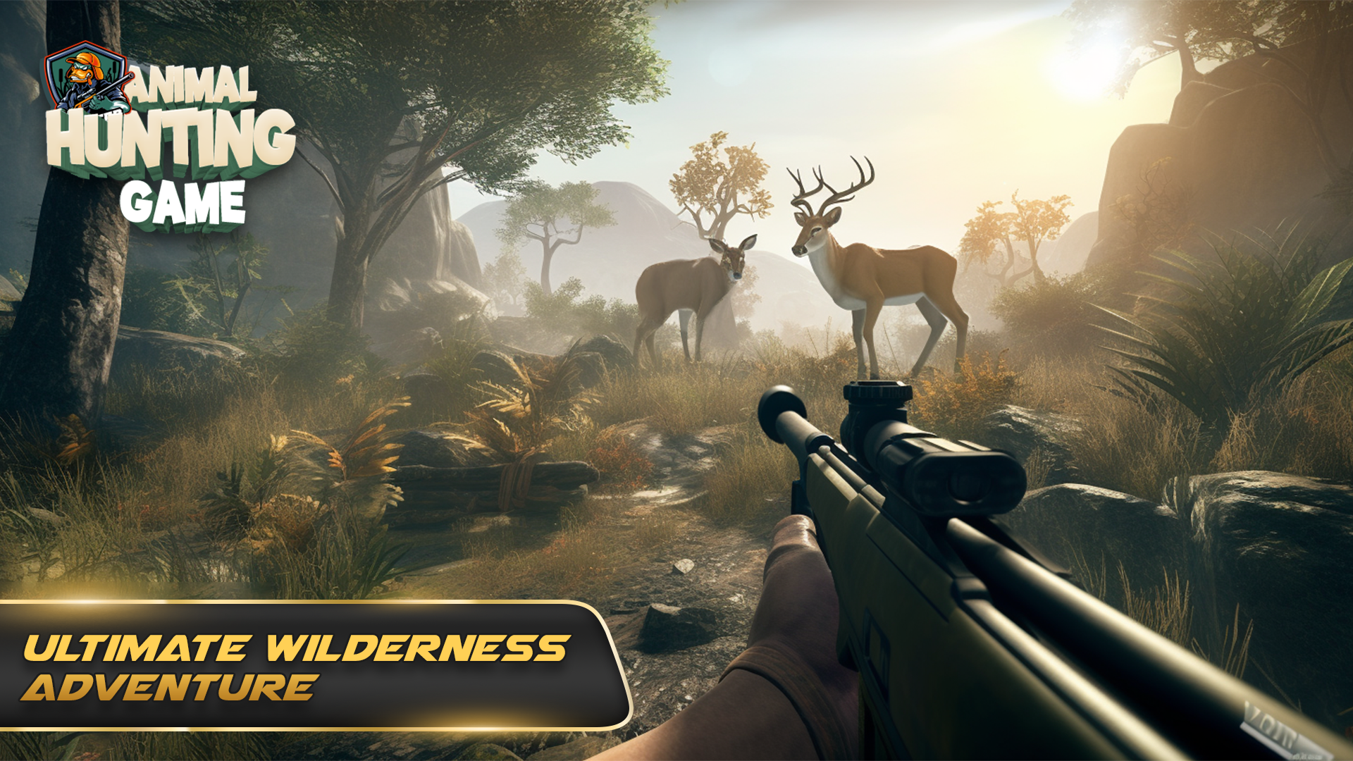 Captura de Tela do Jogo Classic Animal Hunting Games