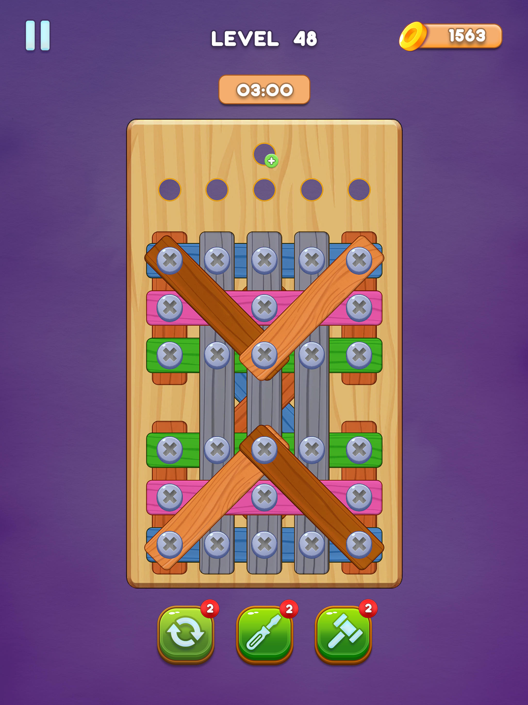 Unscrew Wood Puzzle: Screw Jam Game Screenshot