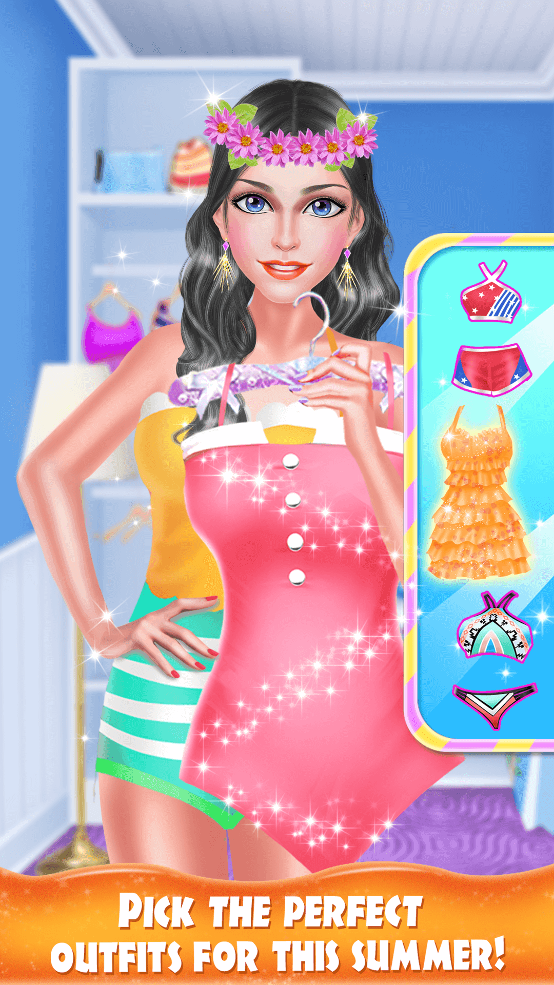 High School Water Park Salon Game Screenshot