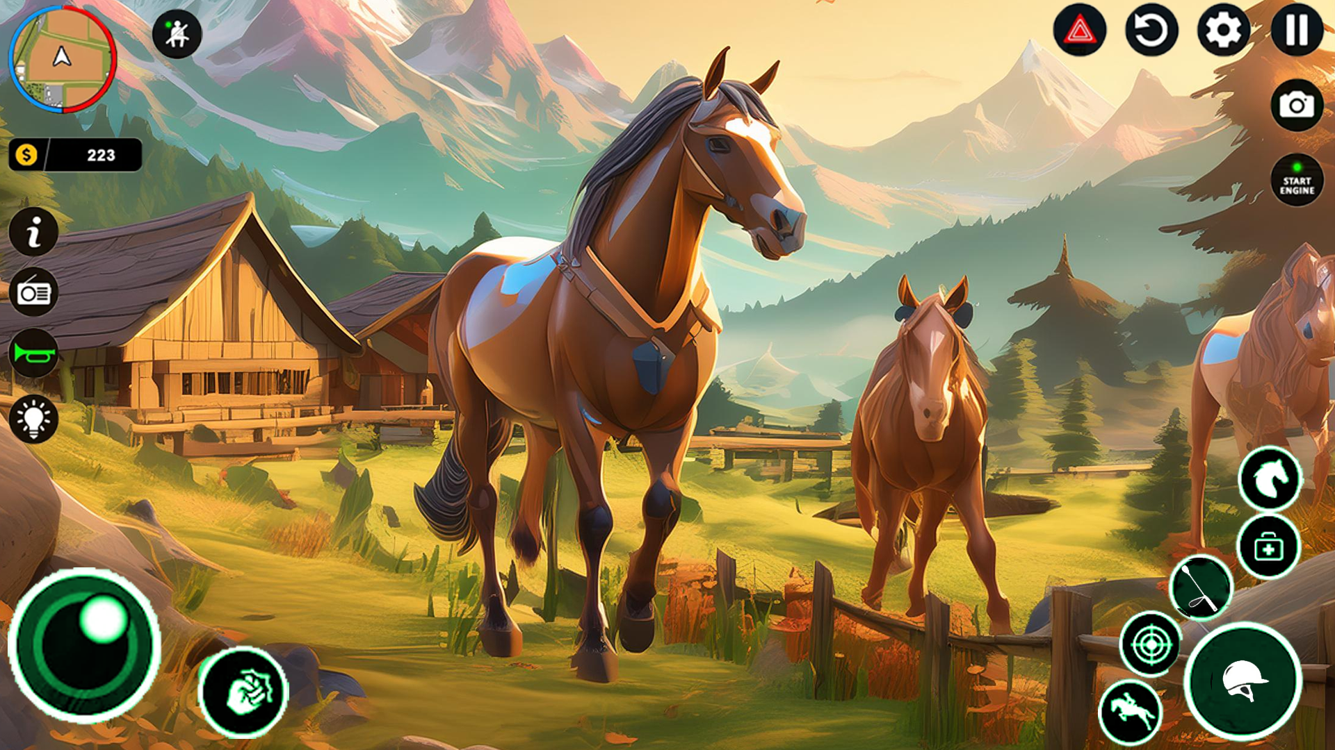 Virtual Horse Riding Farm 3d Game Screenshot