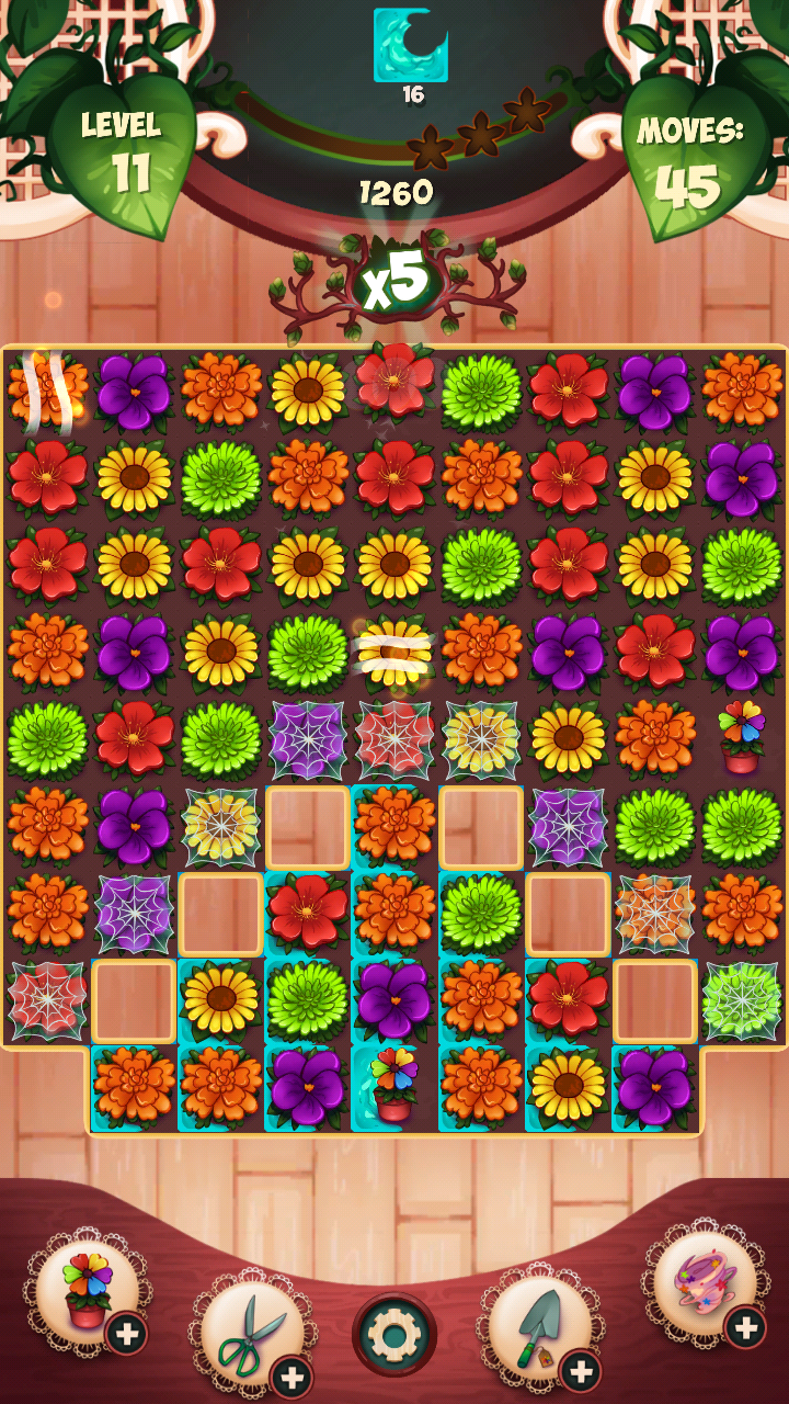 Screenshot 1 of 꽃 꽃 잼 - 재미있는 경기 3 무료 일치 게임 