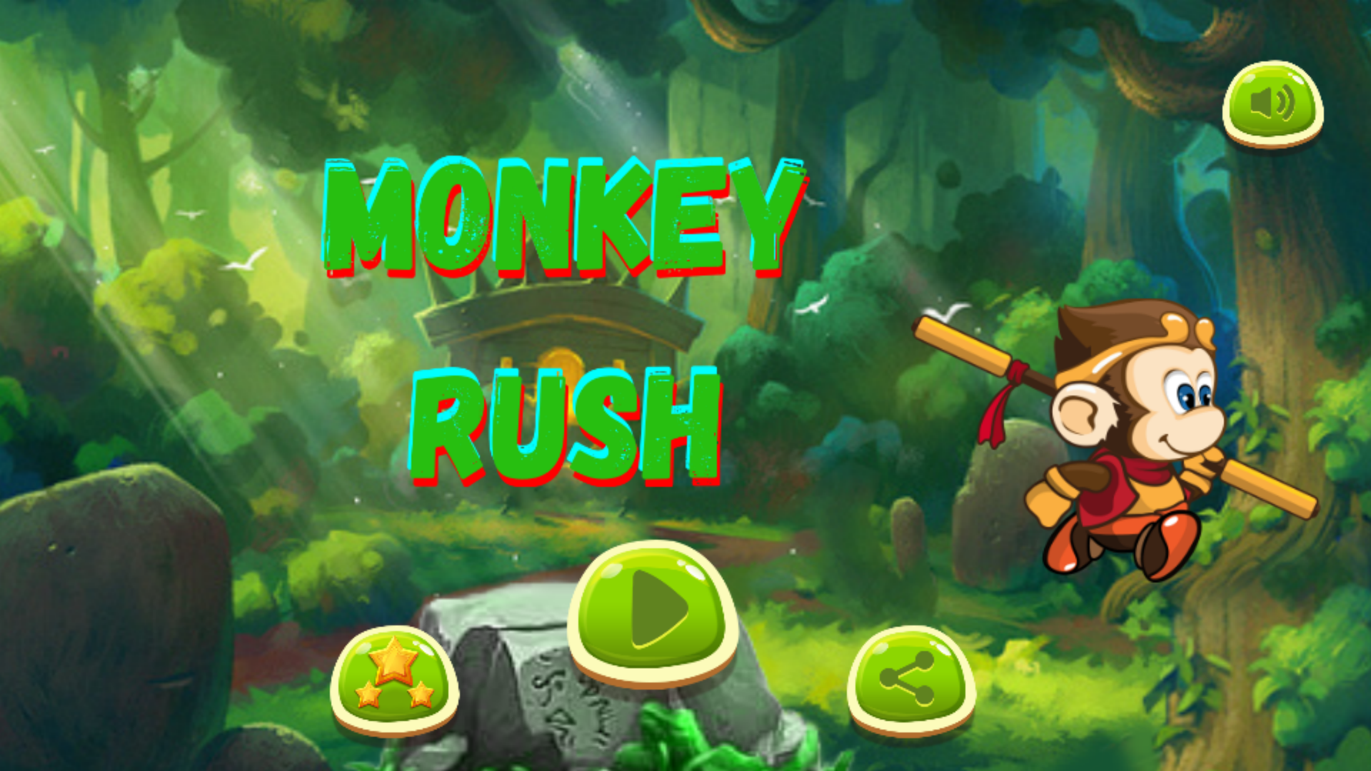 Captura de Tela do Jogo Monkey Rush