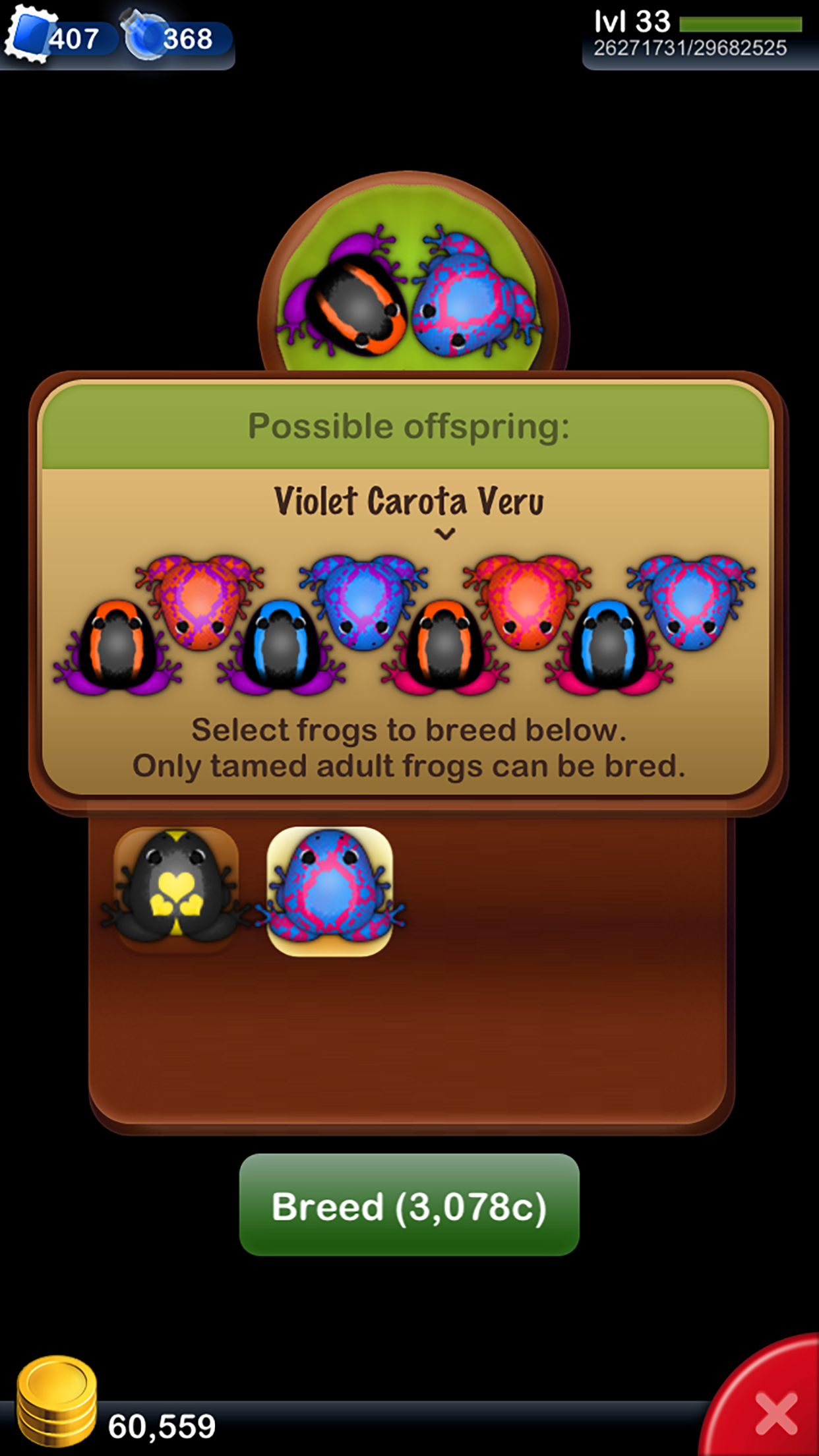 Pocket Frogs: Tiny Pond Keeper Game Screenshot