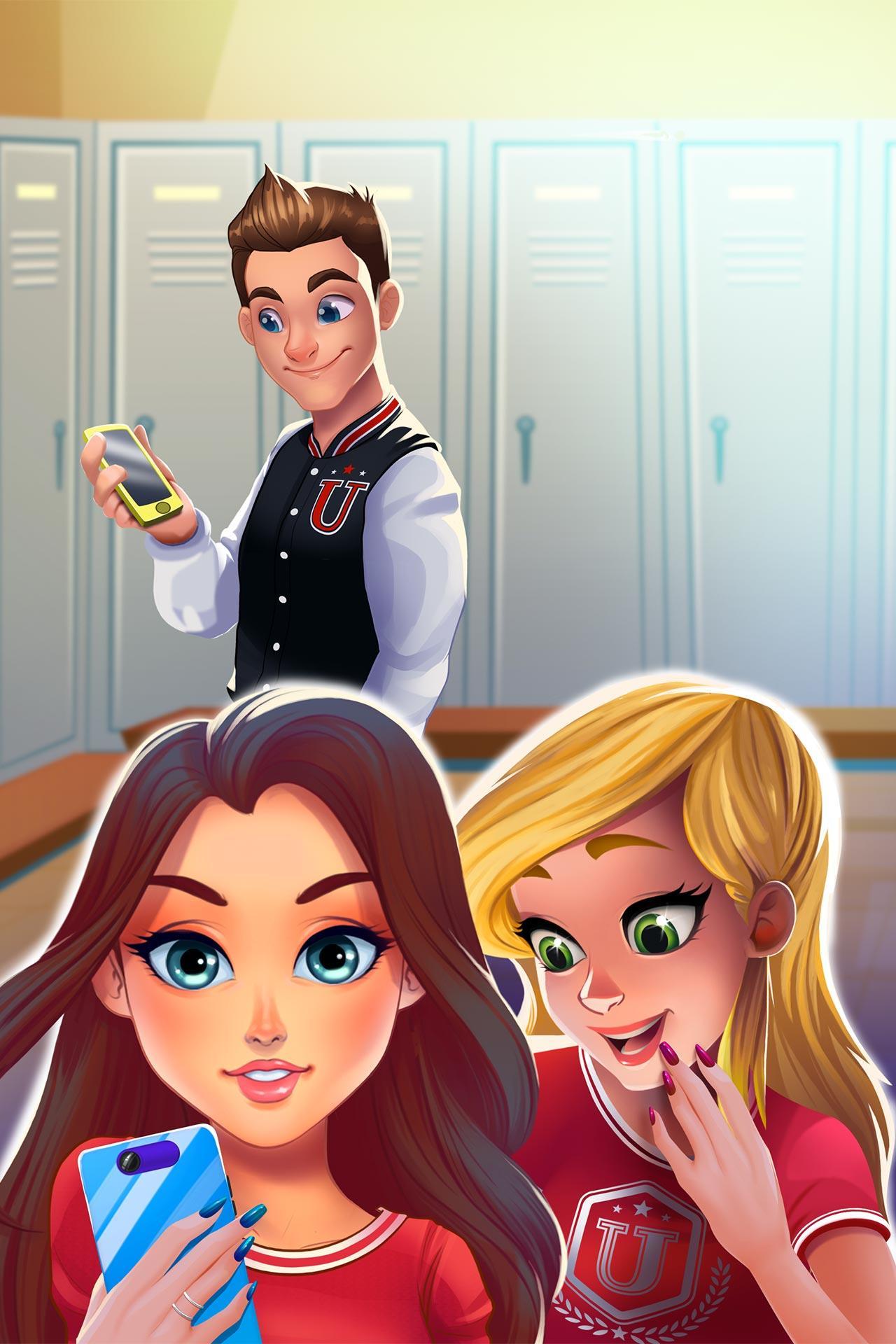 Girl's High School Love Story: Free Salon Makeover Game Screenshot