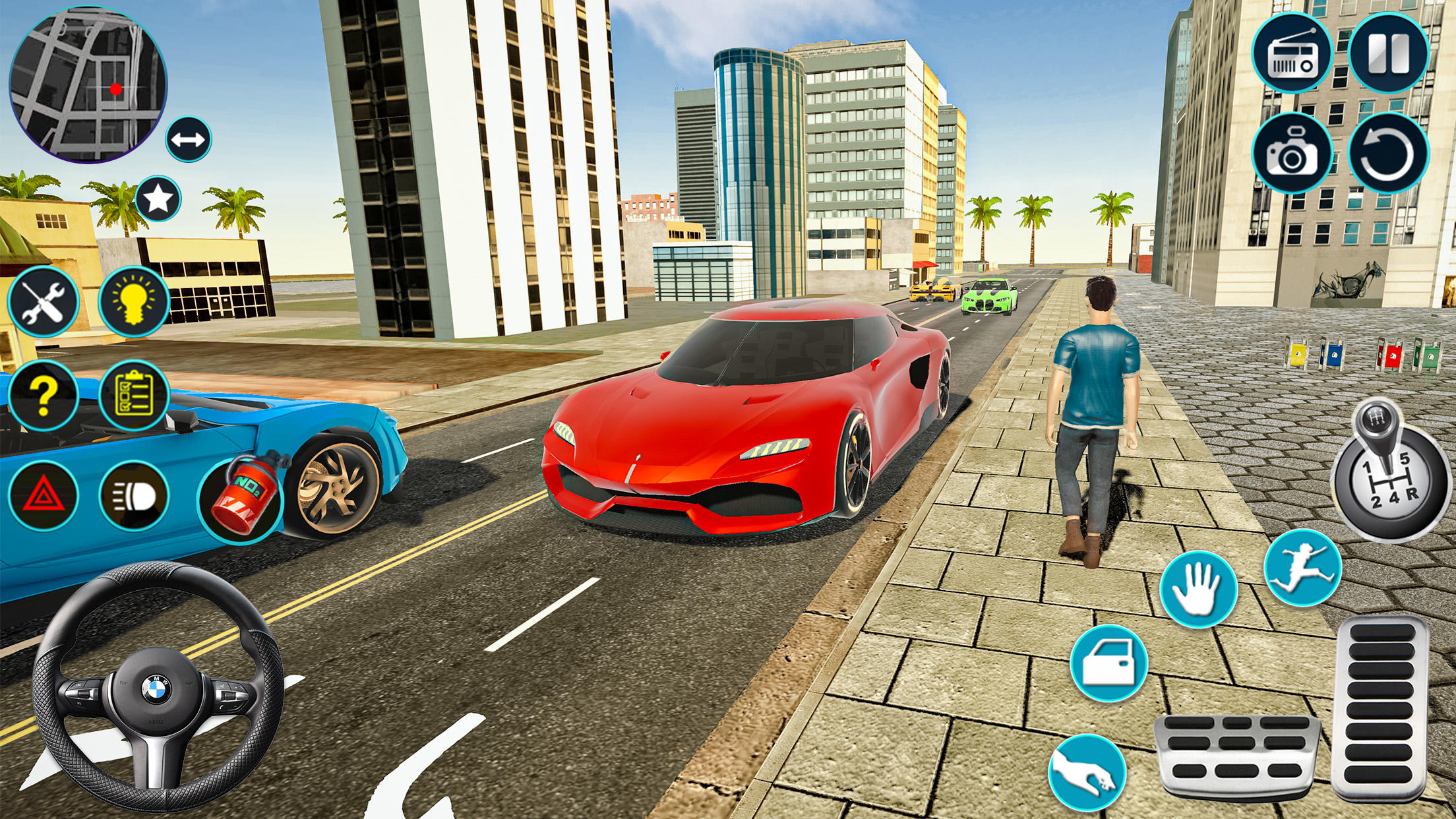 Open world Car Driving 3D Sim screenshot game
