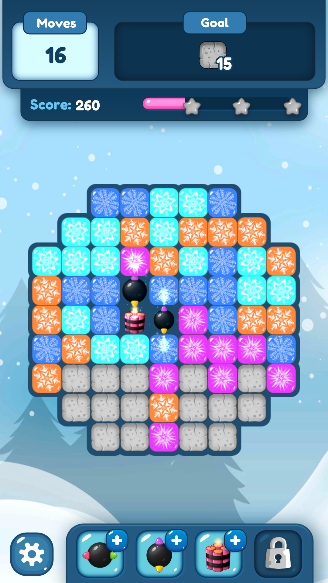 Cuplikan Layar Game Ice Queen Match Frozen