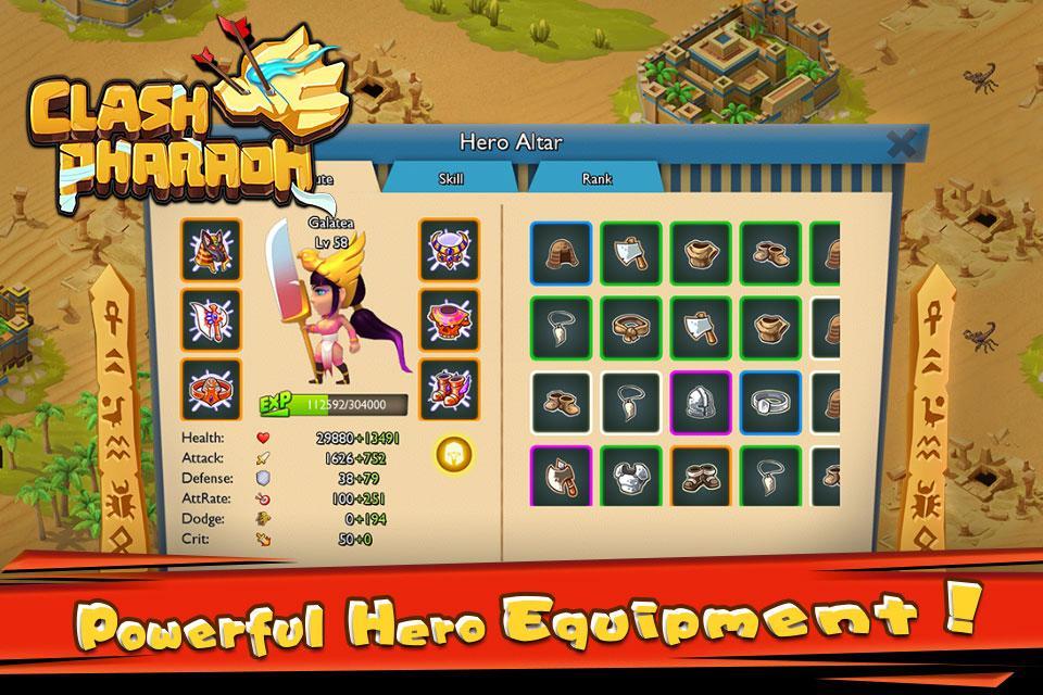 Cuplikan Layar Game Clash Pharaoh