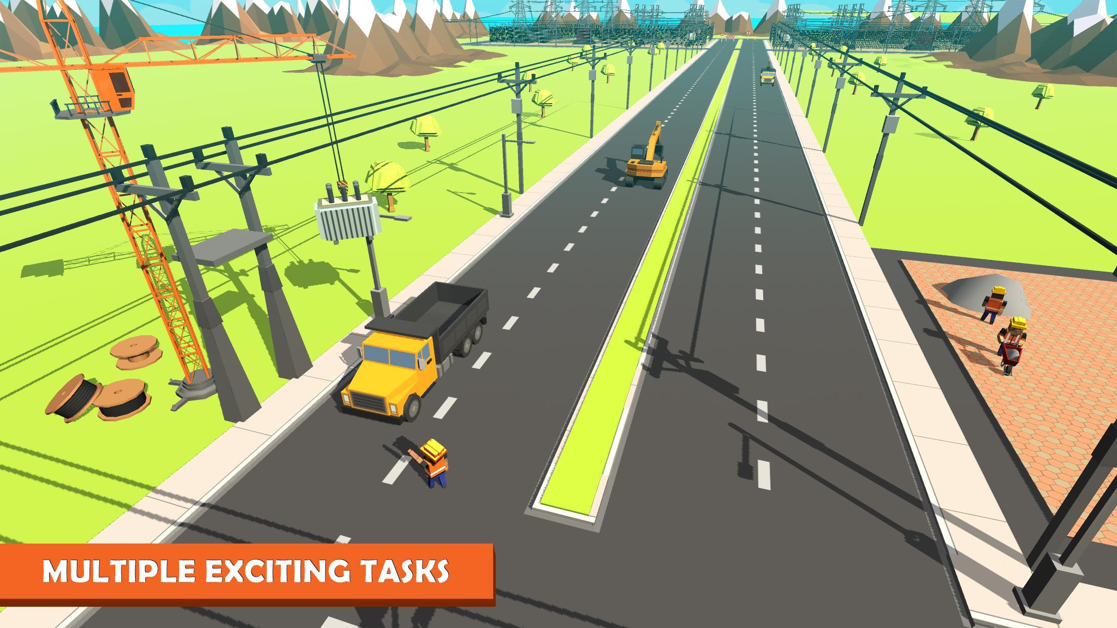 Electrical Grid Station Construction: Building Sim Game Screenshot