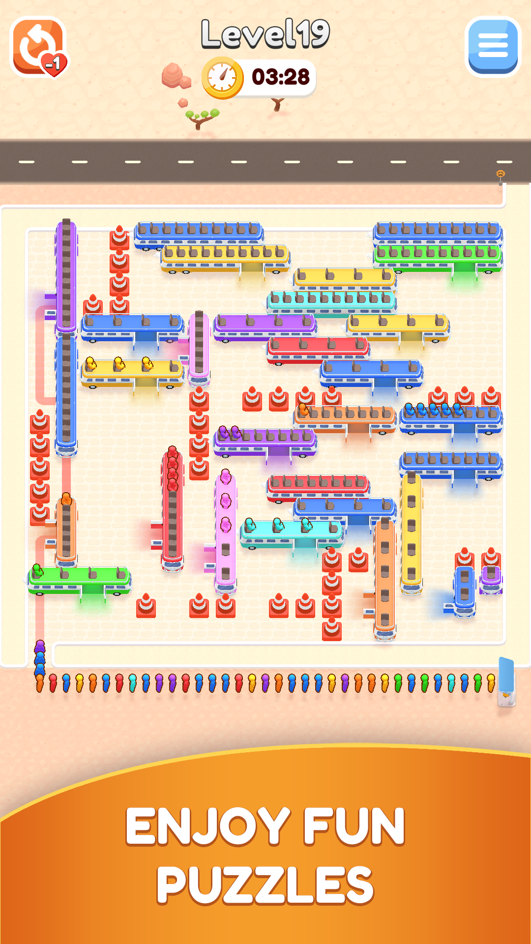 Bus Puzzle : Parking Jam Game Screenshot