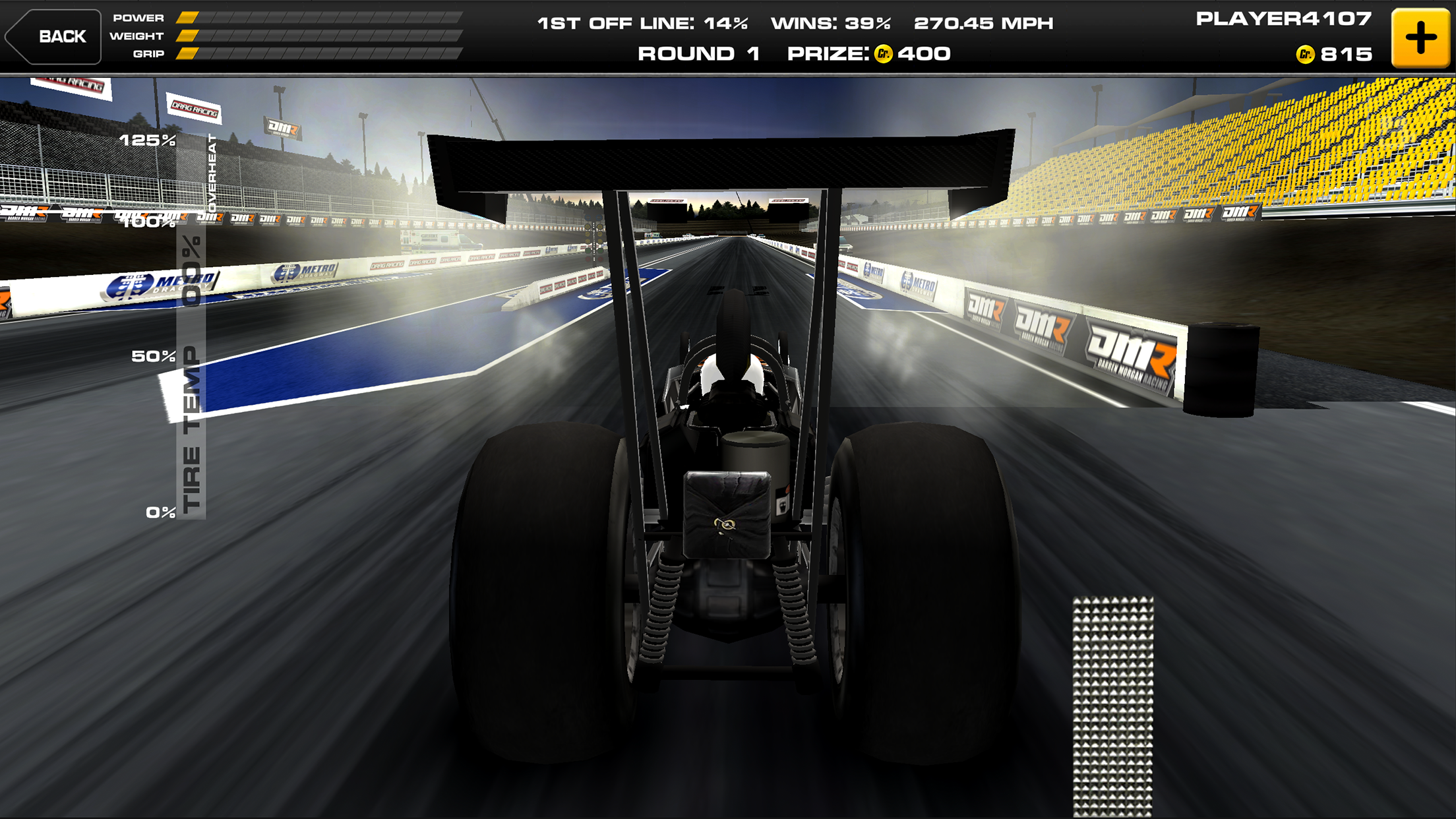 Cuplikan Layar Game Dragster Mayhem Top Fuel