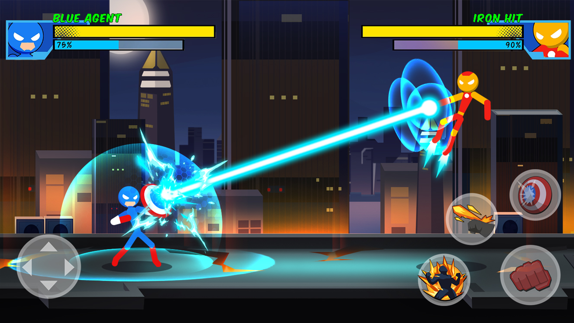 Cuplikan Layar Game Stick Super: Hero - Fight for the shadow legends