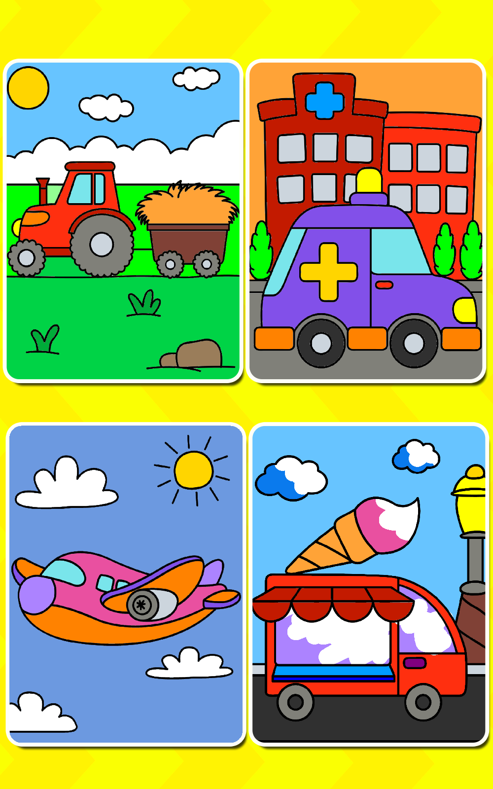 Cars Coloring Book Kids Game screenshot game