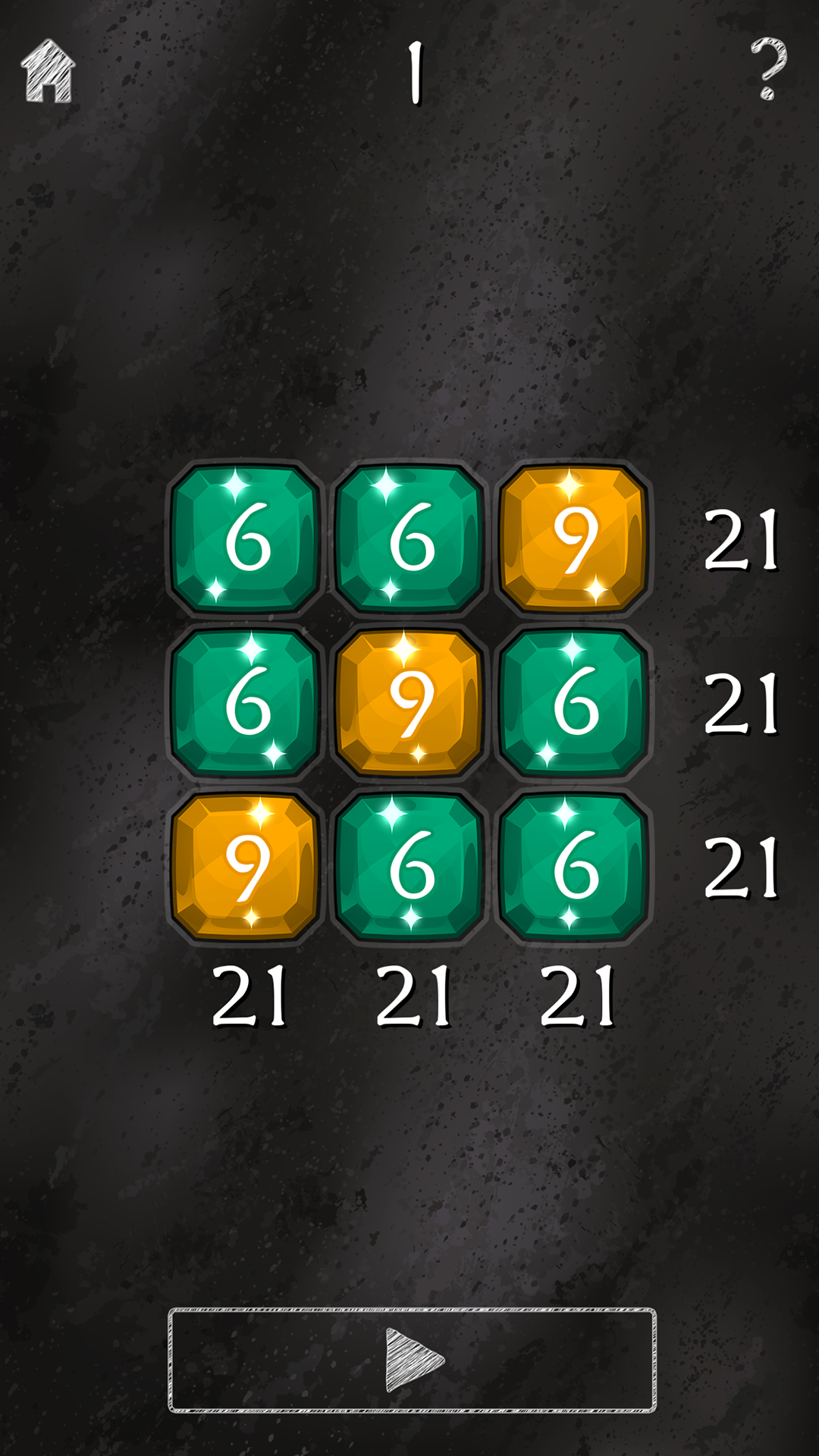 Cuplikan Layar Game XXI: 21 Puzzle Game