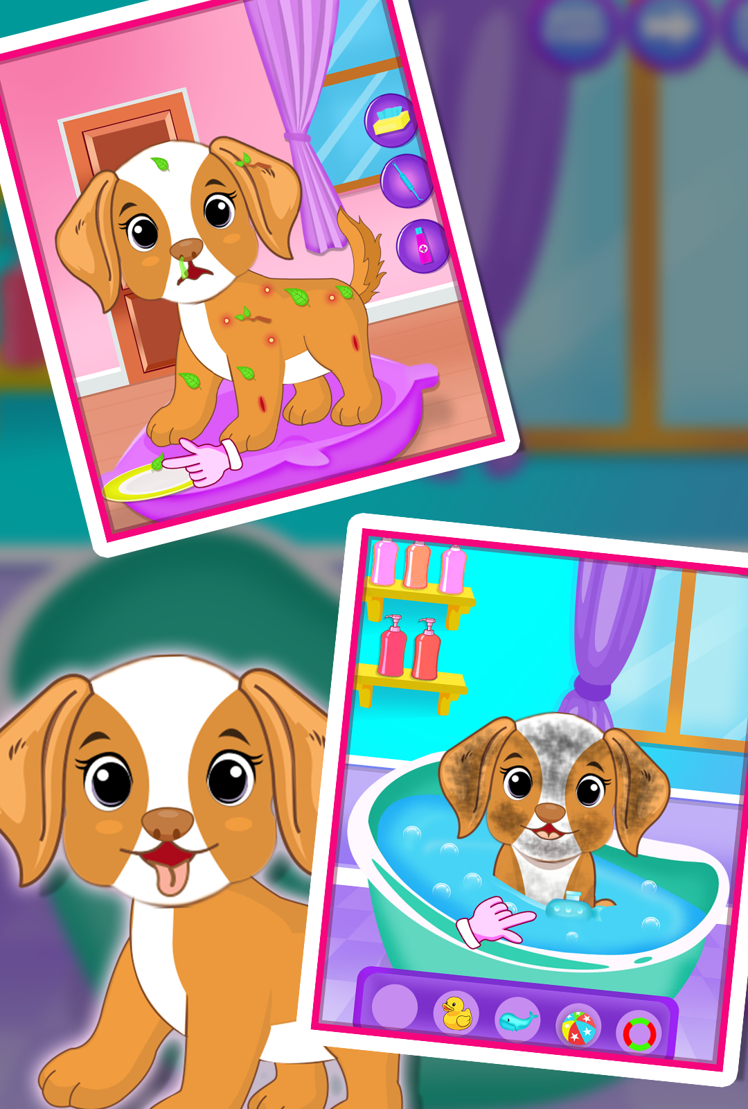 Golden Dog Salon - Pet Games Game Screenshot