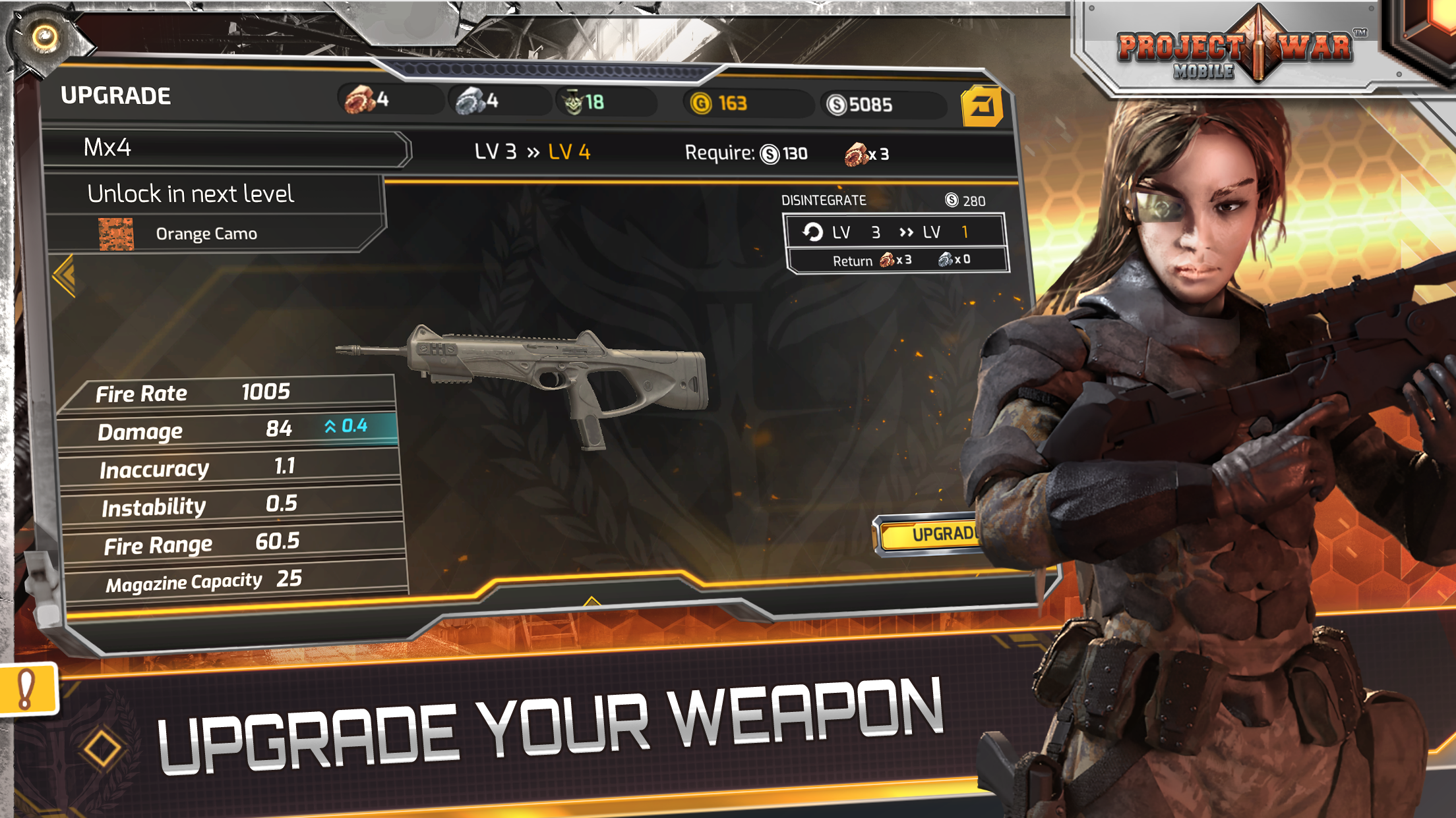 Screenshot of Project War Mobile