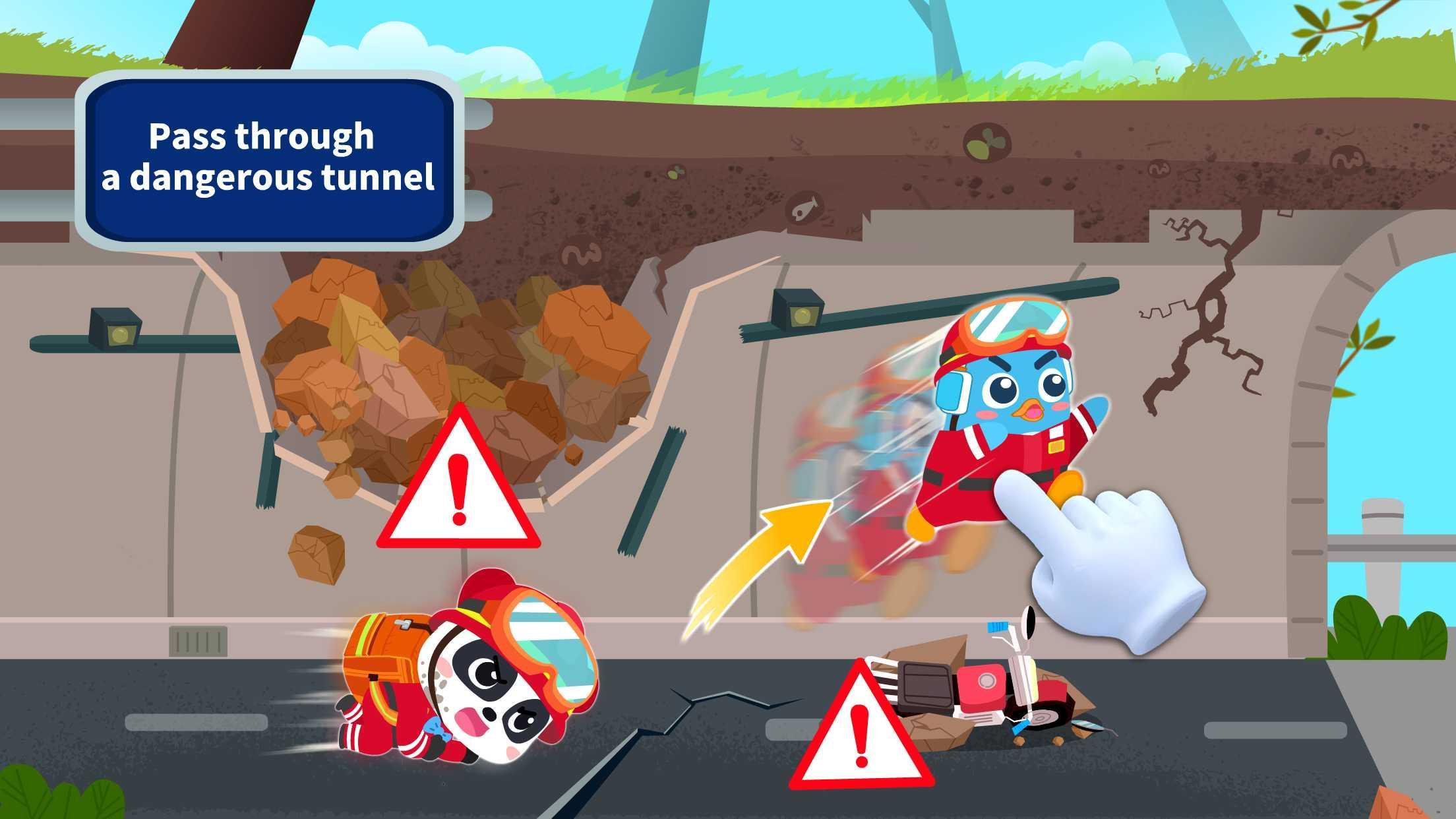 Baby Panda Earthquake Safety 3 Game Screenshot
