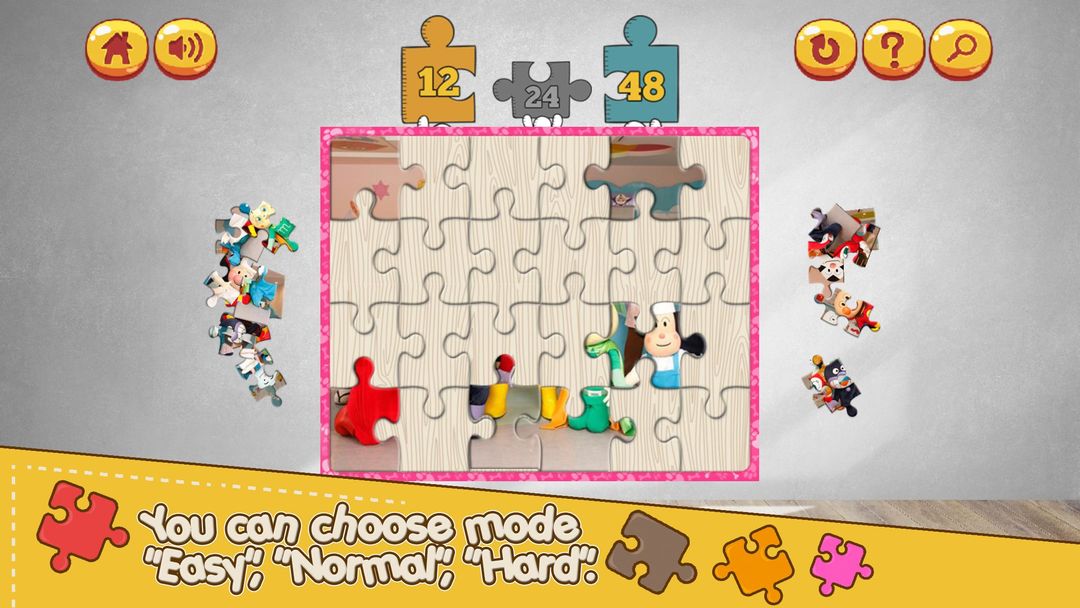Cartoon jigsaw puzzle game for toddlers ภาพหน้าจอเกม