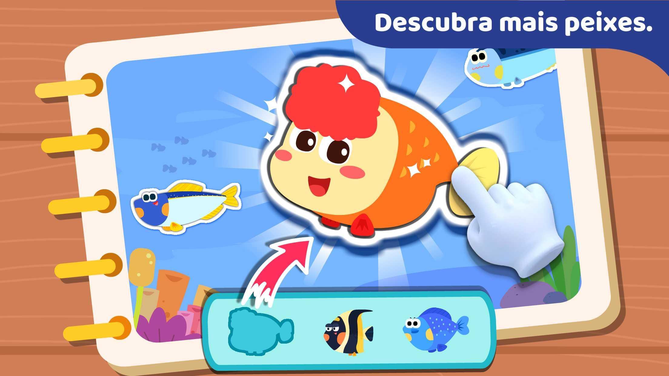 Captura de Tela do Jogo Bebê Panda: Pescaria