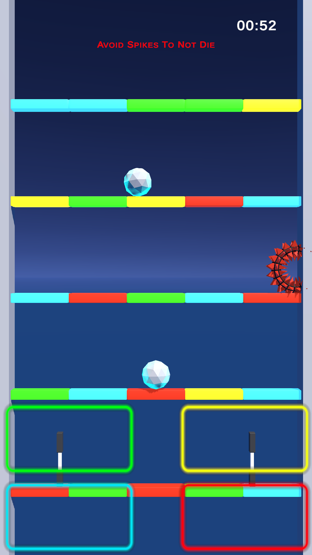 Ball Fall 3D: Switch Color 게임 스크린샷