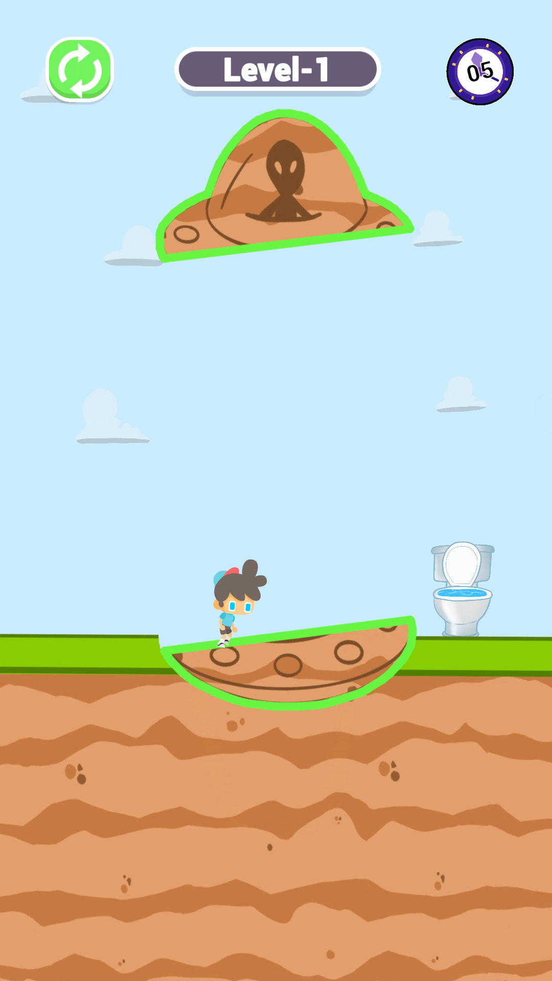 Slice To Toilet Game Screenshot