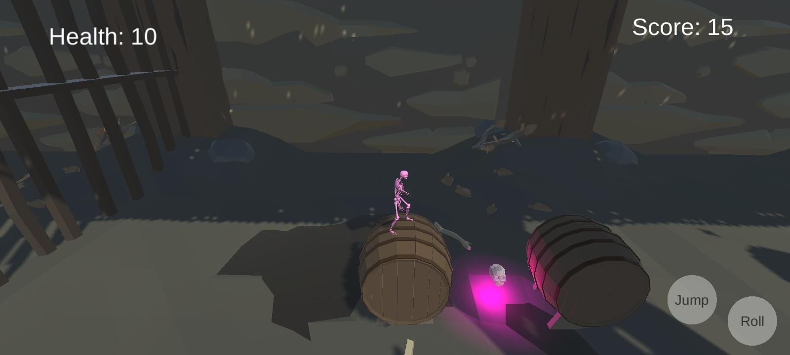 Pinkie the Skeleton Game Screenshot