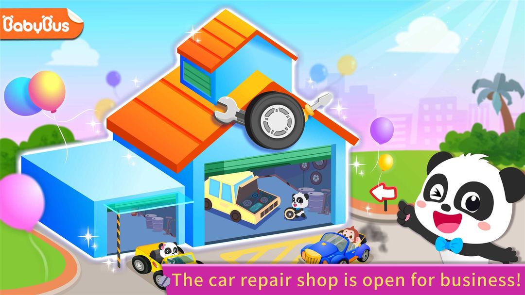 Little Panda's Car Repair screenshot game