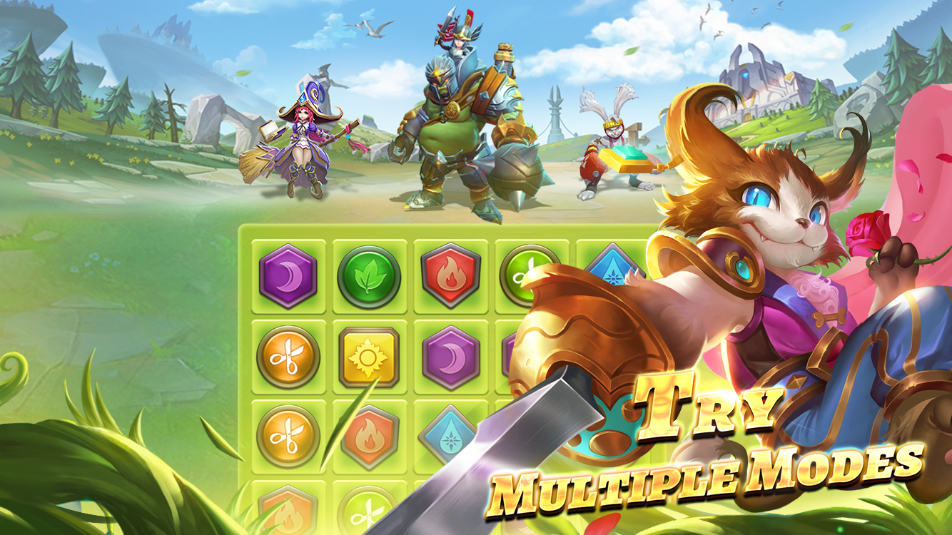 War and Wit: Heroes Match 3 Game Screenshot