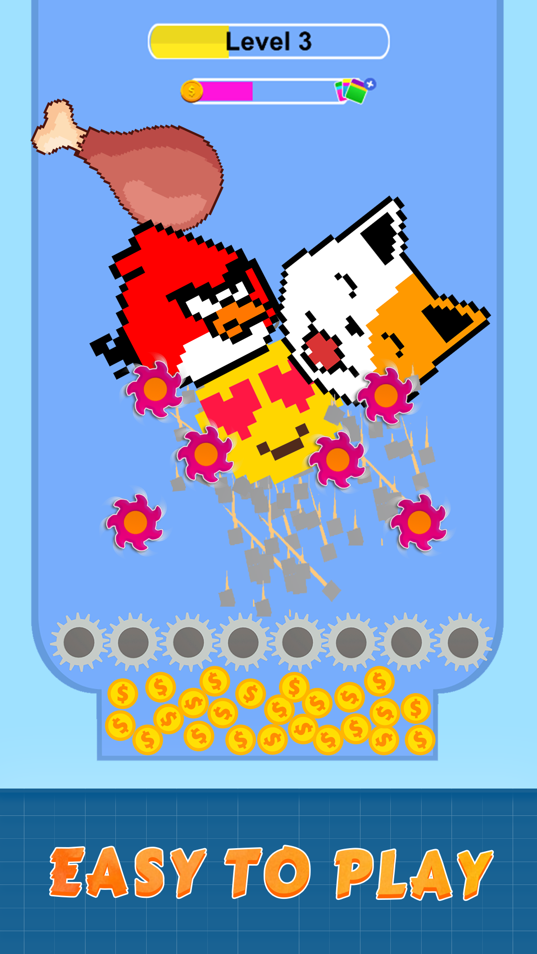 Pixel Demolish ASMR Crusher 遊戲截圖