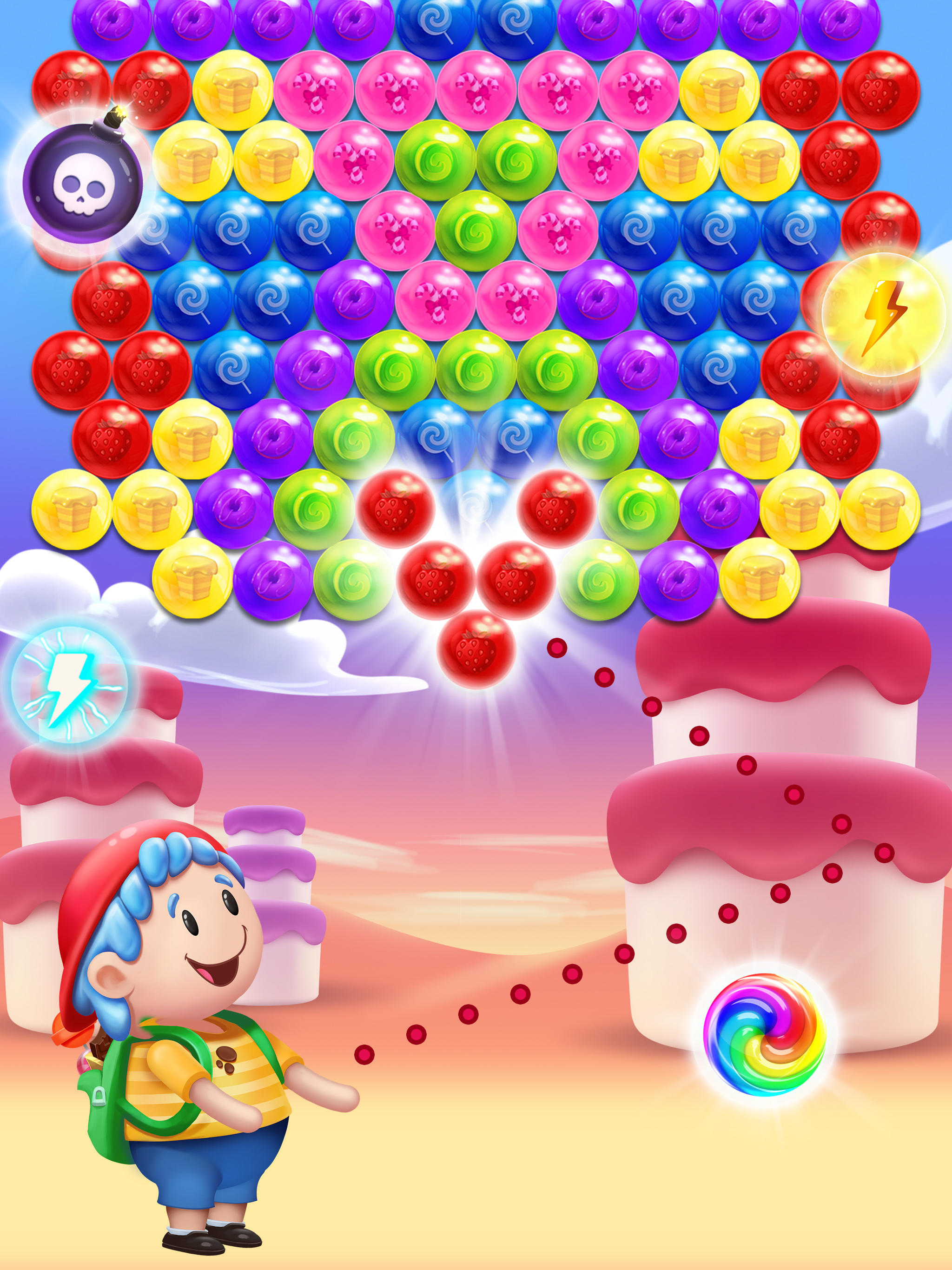 Bubble Shooter Games Gummy Pop Game Screenshot