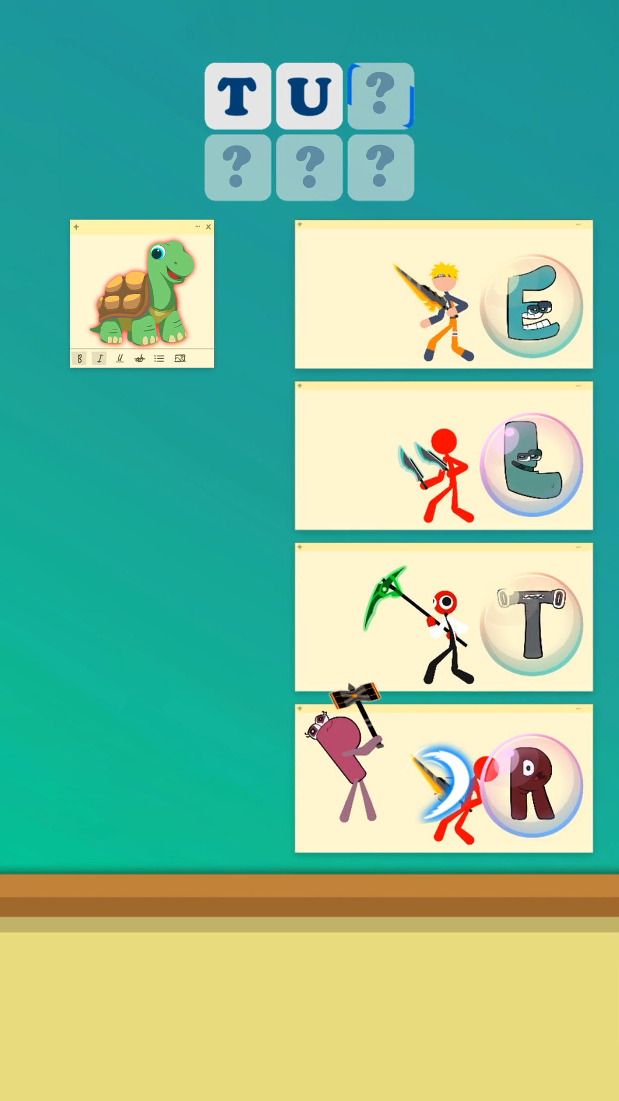 Tower Battle: Alphabet Connect Game Screenshot