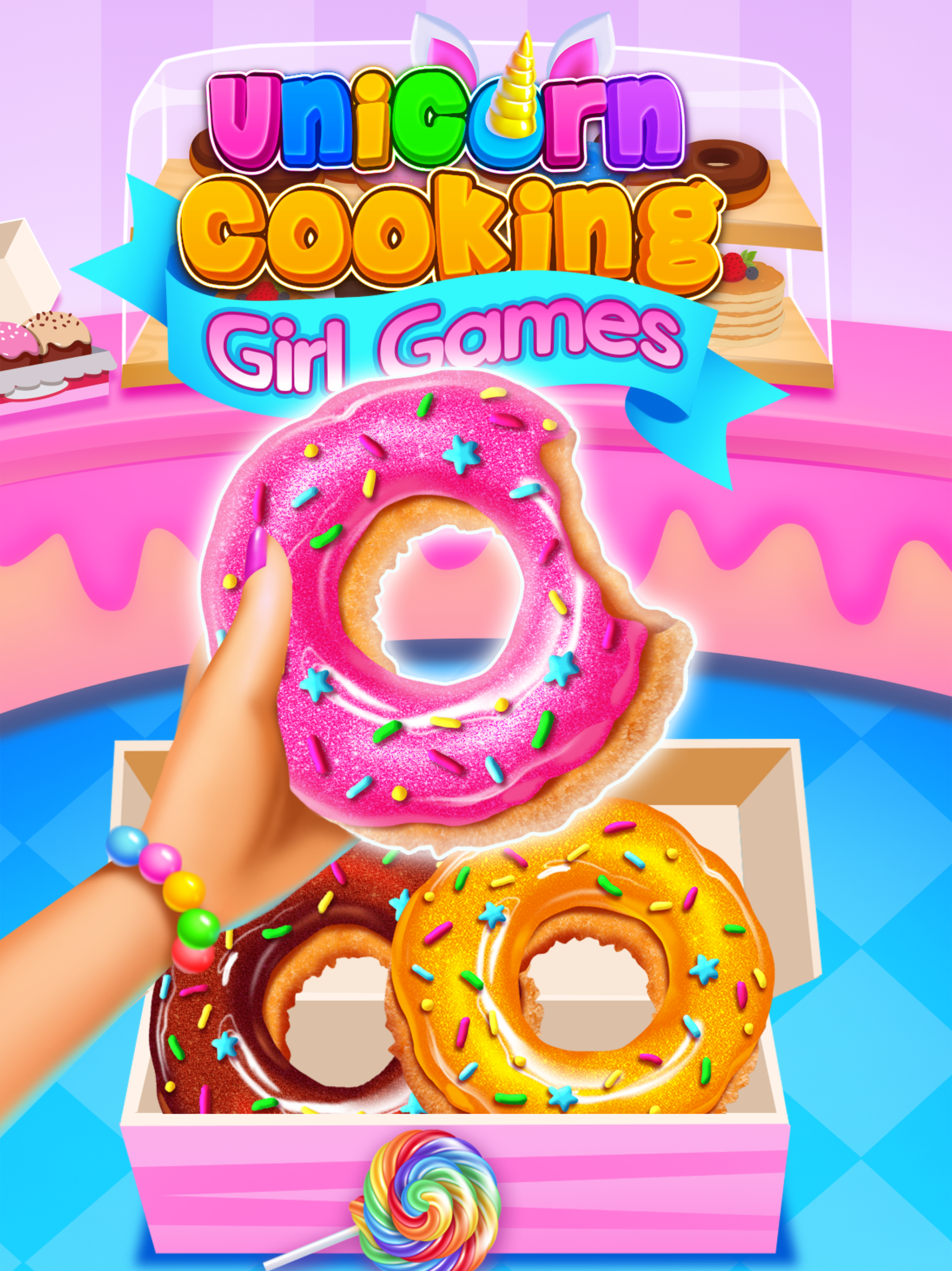 Unicorn Food Cooking Games Game Screenshot