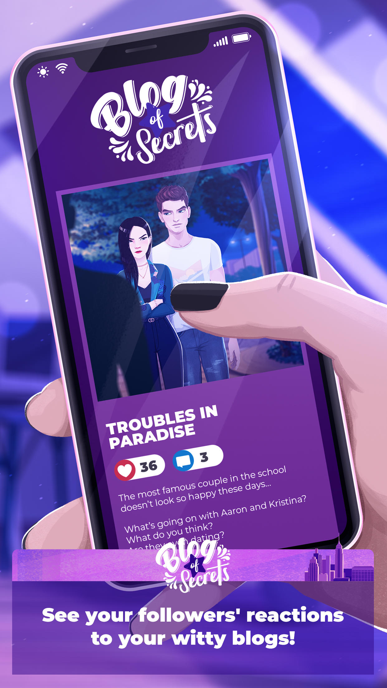 Love Story: Blog of Secrets Game Screenshot