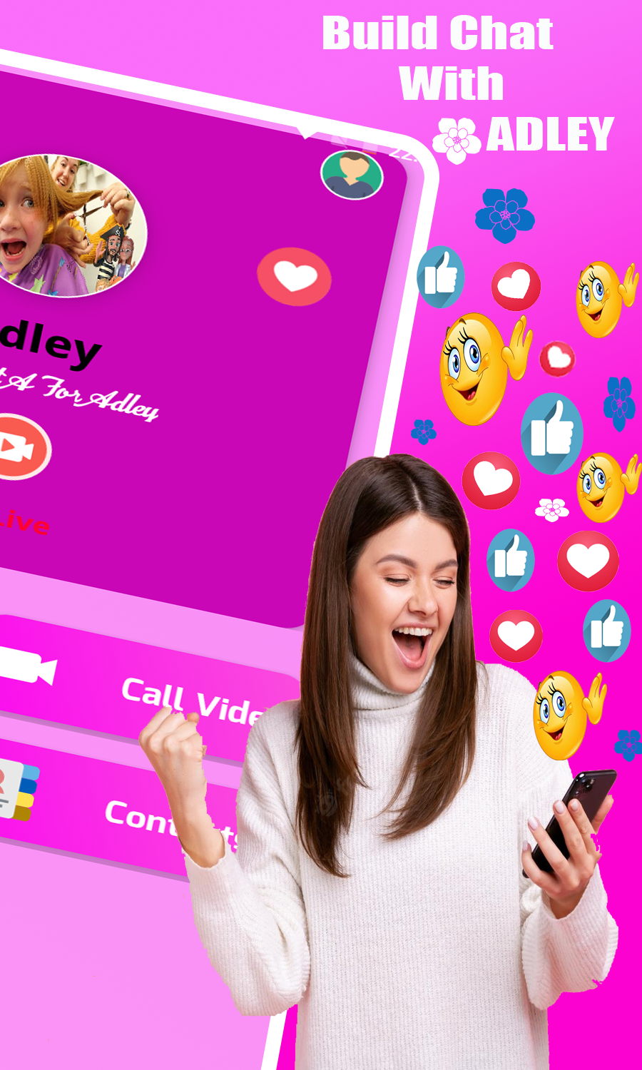 A For Adley Fake call Video Game Screenshot
