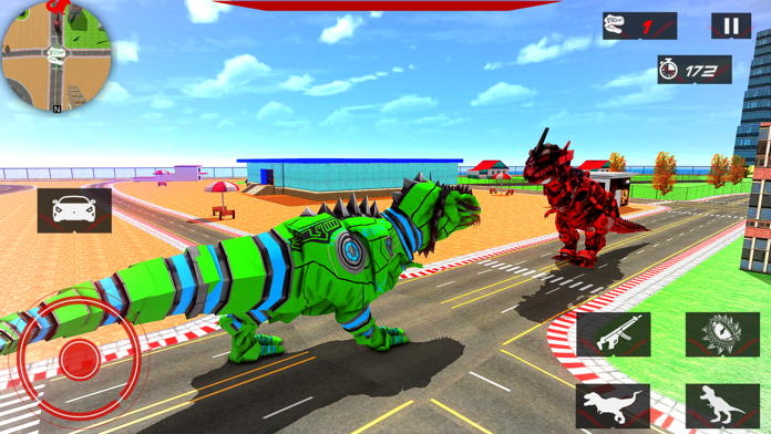 Cuplikan Layar Game Dino Robot Car Transformation