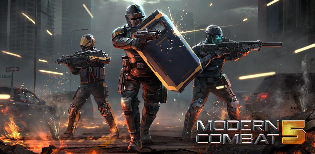 Banner of Modern Combat 5: FPS seluler 5.9.3a