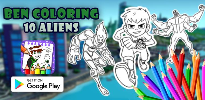 Banner of ben coloring 10 ultimate of tens aliens 