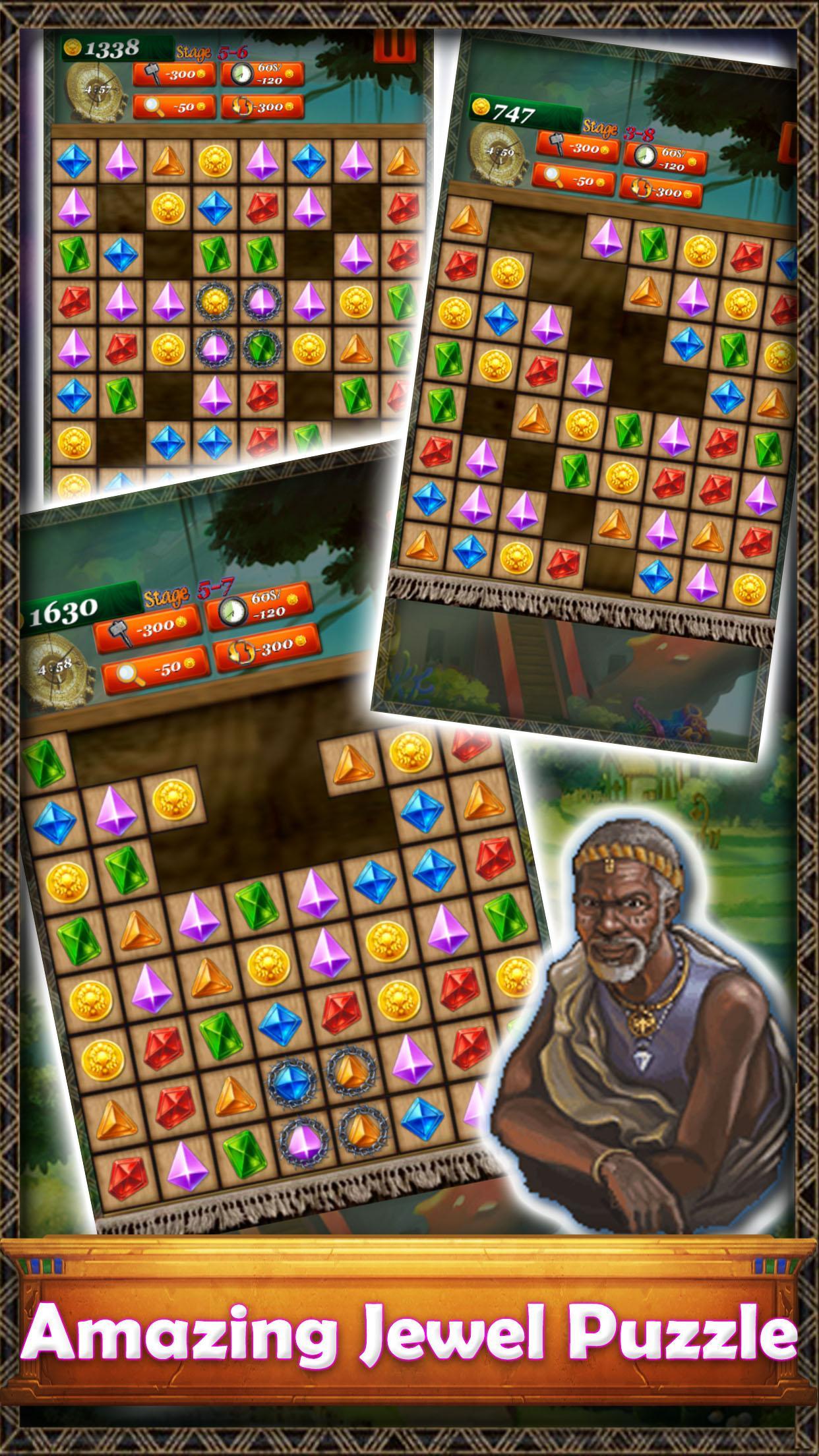 Cuplikan Layar Game Jewel Super World I