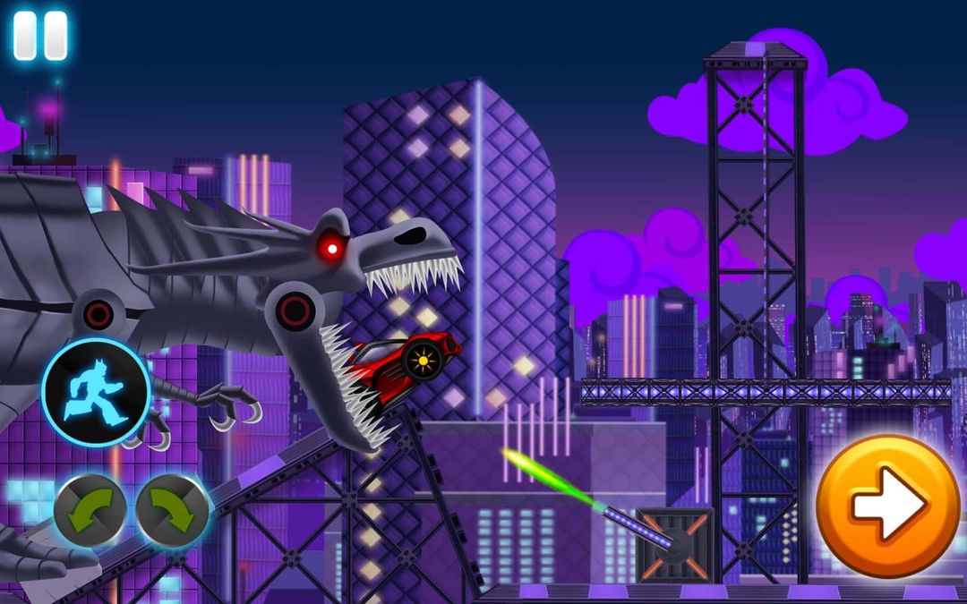 Dino Robot Wars: City Driving and Shooting Game遊戲截圖