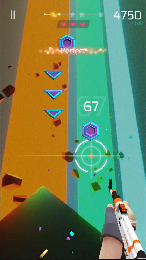 Screenshot of Beat Shooter - Gunshots Game