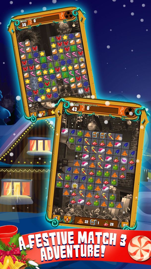Xmas Match 3: Christmas Candy Land 게임 스크린 샷