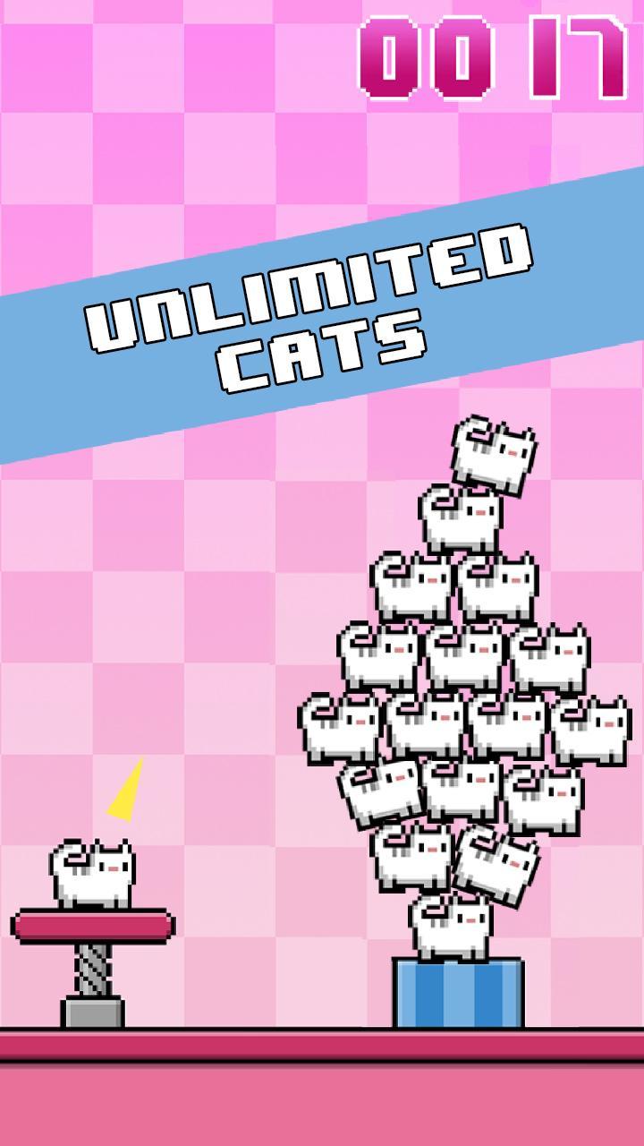 Cat-A-Pult: toss 8-bit kittens Game Screenshot