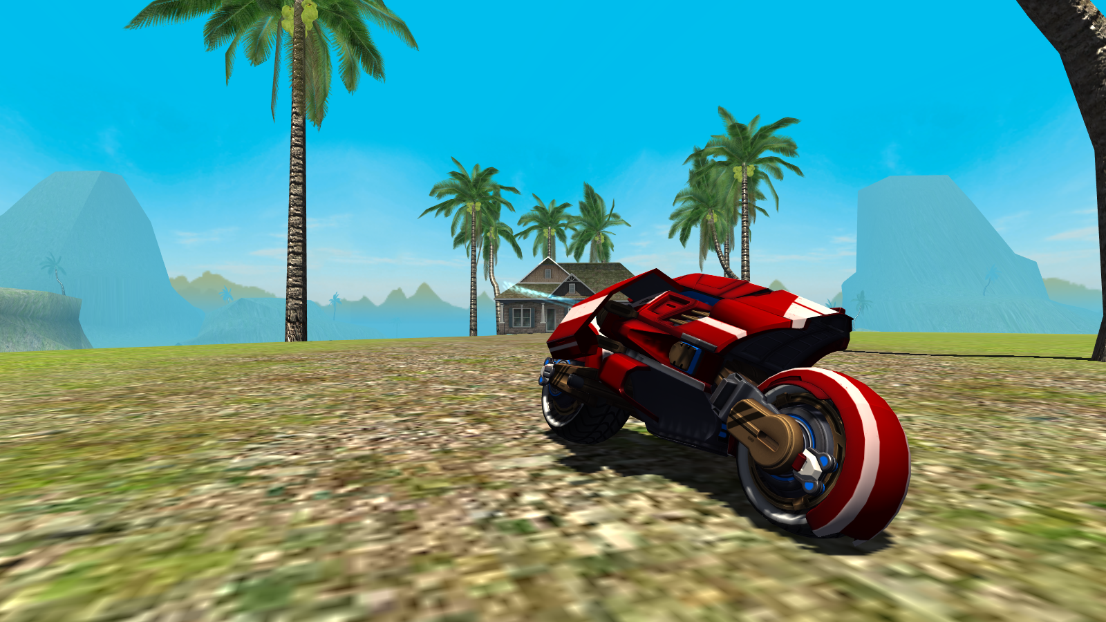 Screenshot 1 of Симулятор летающего мотоцикла 1