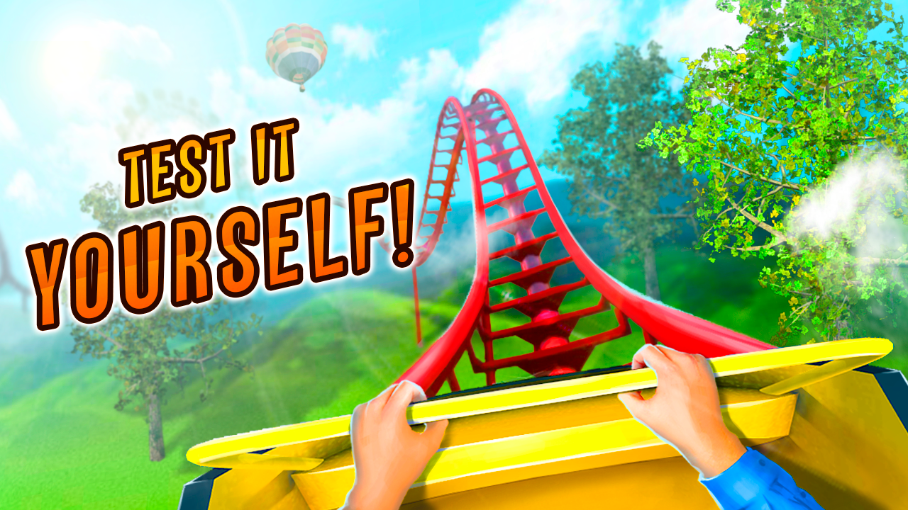 Roller Coaster Train Simulator Game Screenshot